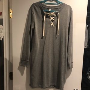 NWT Old Navy lace up dress